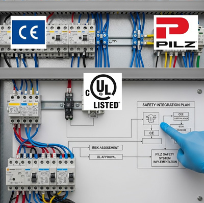 Safety Certification Integration (CE, UL, PILZ)